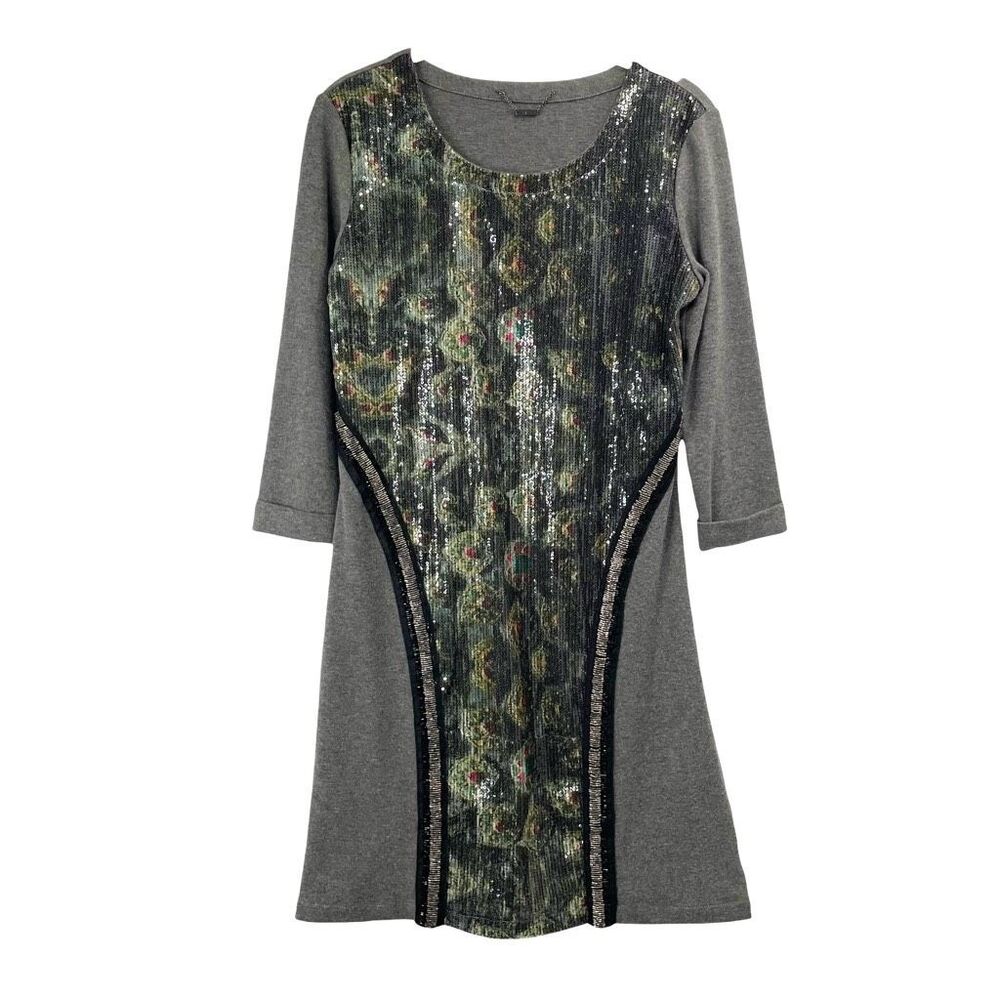 Custo Barcelona sequin front jersey tunic dress Size M‎